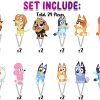 Bluey 24 Pcs Cupcake Toppers - Party Decorations Bluey 24 Pcs Cupcake Toppers - Party Decorations