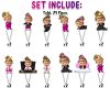 24_Cupcakes_Included_2 Boss Baby Girl White Hair Cupcake Toppers