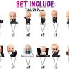 Classic Boss Baby Cartoon Cupcake Toppers Classic Boss Baby Cartoon Cupcake Toppers