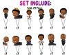 Boss Baby Afro Cartoon Cupcake Toppers Boss Baby Afro Cartoon Cupcake Toppers
