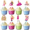 Barbie Cartoon Cupcake Toppers Barbie Cartoon Cupcake Toppers