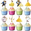 Beauty and the Beast Cupcake Toppers Beauty and the Beast Cupcake Toppers