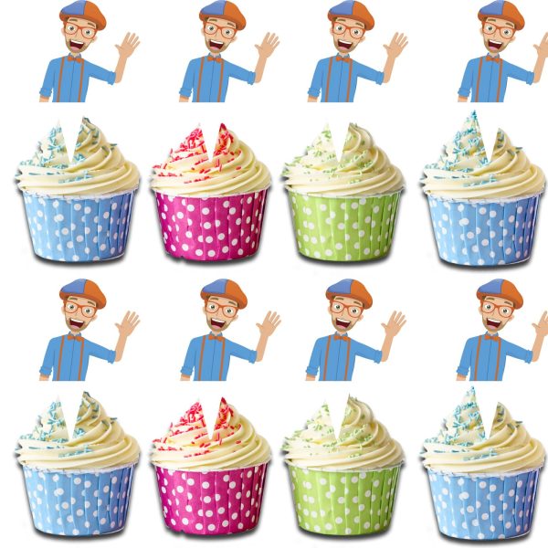 Blippi Cupcake Toppers