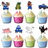 Little Blue Truck 24 Pcs Cupcake Toppers Little Blue Truck 24 Pcs Cupcake Toppers