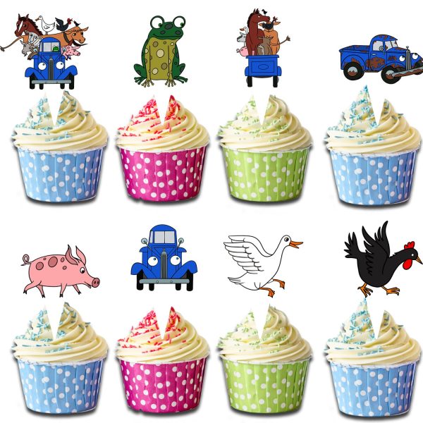 Little Blue Truck 24 Pcs Cupcake Toppers