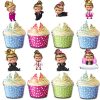 Boss Baby Girl White Hair Cupcake Toppers Boss Baby Girl White Hair Cupcake Toppers
