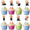 Classic Boss Baby Cartoon Cupcake Toppers Classic Boss Baby Cartoon Cupcake Toppers