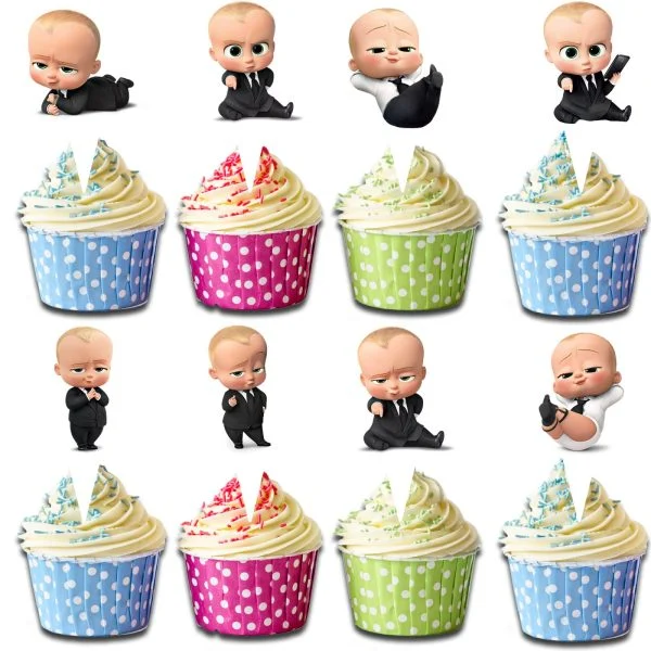 Classic Boss Baby Cartoon Cupcake Toppers