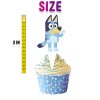 Bluey 24 Pcs Cupcake Toppers - Party Decorations Bluey 24 Pcs Cupcake Toppers - Party Decorations