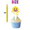 Baby Shark Cartoon Cupcake Toppers - Set of 24 Party Decorations Baby Shark Cartoon Cupcake Toppers - Set of 24 Party Decorations