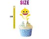 Baby Shark Cartoon Cupcake Toppers - Set of 24 Party Decorations Baby Shark Cartoon Cupcake Toppers - Set of 24 Party Decorations