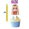 Barbie Face Cupcake Toppers Barbie Face Cupcake Toppers