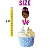 The Boss Baby Girl Afro Cupcake Toppers - Set of 24
