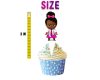 The Boss Baby Girl Afro Cupcake Toppers - Set of 24