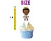 Boss Baby Afro Cartoon Cupcake Toppers Boss Baby Afro Cartoon Cupcake Toppers