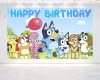 Bluey Dog Birthday Backdrop - Available in 5x3 ft & 7x5 ft Bluey Dog Birthday Backdrop - Available in 5x3 ft & 7x5 ft