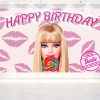 Barbie Birthday Backdrop - 5x3 FT and 7x5 FT Glamorous Party Decoration Barbie Birthday Backdrop - 5x3 FT and 7x5 FT Glamorous Party Decoration