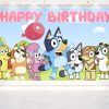 Bluey Dog Pink Birthday Backdrop - Available in 5x3 ft & 7x5 ft Bluey Dog Pink Birthday Backdrop - Available in 5x3 ft & 7x5 ft