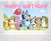 Bluey Dog Pink Birthday Backdrop - Available in 5x3 ft & 7x5 ft Bluey Dog Pink Birthday Backdrop - Available in 5x3 ft & 7x5 ft