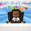 Boss Baby Afro Cartoon Birthday Backdrop - 5x3 FT and 7x5 FT Party Decoration Boss Baby Afro Cartoon Birthday Backdrop - 5x3 FT and 7x5 FT Party Decoration