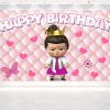Boss Baby Girl Cartoon Birthday Backdrop Boss Baby Girl Cartoon Birthday Backdrop