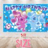 Blue's Clues Birthday Backdrop - 5x3 ft & 7x5 ft - Party Decoration Blue's Clues Birthday Backdrop - 5x3 ft & 7x5 ft - Party Decoration