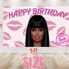 White,Brick,Wall,3d,Background Afro Barbie Birthday Backdrop