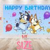 Bluey Dog Birthday Backdrop - Available in 5x3 ft & 7x5 ft Bluey Dog Birthday Backdrop - Available in 5x3 ft & 7x5 ft