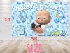 Boss Baby Cartoon Baby Shower Backdrop Boss Baby Cartoon Baby Shower Backdrop