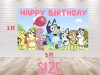 Bluey Dog Pink Birthday Backdrop - Available in 5x3 ft & 7x5 ft Bluey Dog Pink Birthday Backdrop - Available in 5x3 ft & 7x5 ft