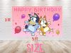 Bluey Dog Pink Birthday Backdrop - Available in 5x3 ft & 7x5 ft Bluey Dog Pink Birthday Backdrop - Available in 5x3 ft & 7x5 ft