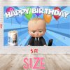 Boss Baby Cartoon Birthday Backdrop