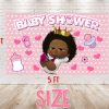 Boss Baby Afro Girl Cartoon Baby Shower Backdrop Boss Baby Afro Girl Cartoon Baby Shower Backdrop