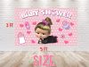 Boss Baby Girl Cartoon Baby Shower Backdrop Boss Baby Girl Cartoon Baby Shower Backdrop