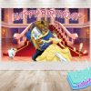 Beauty and the Beast Birthday Backdrop Beauty and the Beast Birthday Backdrop