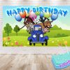Little Blue Truck Birthday Backdrop Little Blue Truck Birthday Backdrop