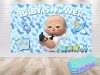 Boss Baby Cartoon Baby Shower Backdrop Boss Baby Cartoon Baby Shower Backdrop