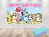 Bluey Dog Pink Birthday Backdrop - Available in 5x3 ft & 7x5 ft Bluey Dog Pink Birthday Backdrop - Available in 5x3 ft & 7x5 ft