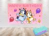 Bluey Dog Pink Birthday Backdrop - Available in 5x3 ft & 7x5 ft Bluey Dog Pink Birthday Backdrop - Available in 5x3 ft & 7x5 ft