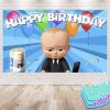 Boss Baby Cartoon Birthday Backdrop