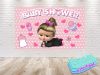 Boss Baby Girl Cartoon Baby Shower Backdrop Boss Baby Girl Cartoon Baby Shower Backdrop