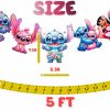 Stitch Birthday Party Garland – 5 Cutout Hanging Characters with Ribbon – Cute Stitch and Lilo Banner for Baby Shower, Kids Birthday, Luau Theme Stitch Birthday Party Garland – 5 Cutout Hanging Characters with Ribbon – Cute Stitch and Lilo Banner for Baby Shower, Kids Birthday, Luau Theme