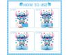 Stitch Party Honeycomb Centerpieces – 5 PCS Table Decorations for Kids Birthday or Baby Shower – Stitch and Lilo Blue Floral Theme Stand-Up Cutouts Stitch Party Honeycomb Centerpieces – 5 PCS Table Decorations for Kids Birthday or Baby Shower – Stitch and Lilo Blue Floral Theme Stand-Up Cutouts