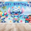 Stitch & Lilo Happy Birthday Party Backdrop Banner | 5x3ft Waterproof Kids Celebration Decor Stitch & Lilo Happy Birthday Party Backdrop Banner | 5x3ft Waterproof Kids Celebration Decor