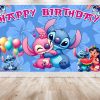 Stitch and Lilo Pink Birthday Backdrop – Hawaiian Beach Party Banner 5x3 ft & 7x5 ft – Cute Stitch and Angel Party Decoration for Girls Stitch and Lilo Pink Birthday Backdrop – Hawaiian Beach Party Banner 5x3 ft & 7x5 ft – Cute Stitch and Angel Party Decoration for Girls