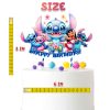 Lilo and Stitch Cake Topper – Happy Birthday Decoration for Kids – Cardstock Topper with Blue Sticks and Glue Dots – 6x8 inch Lilo and Stitch Cake Topper – Happy Birthday Decoration for Kids – Cardstock Topper with Blue Sticks and Glue Dots – 6x8 inch