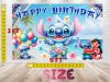 Stitch & Lilo Happy Birthday Party Backdrop Banner | 5x3ft Waterproof Kids Celebration Decor Stitch & Lilo Happy Birthday Party Backdrop Banner | 5x3ft Waterproof Kids Celebration Decor