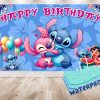 Stitch and Lilo Pink Birthday Backdrop – Hawaiian Beach Party Banner 5x3 ft & 7x5 ft – Cute Stitch and Angel Party Decoration for Girls Stitch and Lilo Pink Birthday Backdrop – Hawaiian Beach Party Banner 5x3 ft & 7x5 ft – Cute Stitch and Angel Party Decoration for Girls