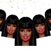 Afro Barbie Birthday Banner Afro Barbie Birthday Banner