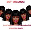 Afro Barbie Birthday Banner Afro Barbie Birthday Banner